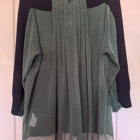 CAbi Black and Green Patterned Sweater - Picture 2 of 7